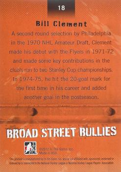 2011-12 In The Game Broad Street Boys - Gold #18 Bill Clement Back