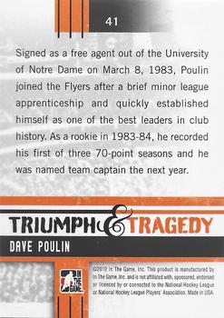 2011-12 In The Game Broad Street Boys - Gold #41 Dave Poulin Back