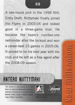 2011-12 In The Game Broad Street Boys - Gold #69 Antero Niittymaki Back