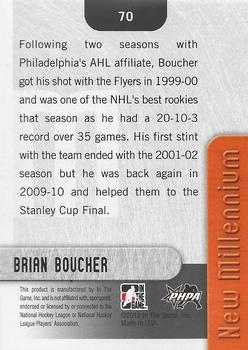 2011-12 In The Game Broad Street Boys - Gold #70 Brian Boucher Back