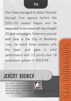 2011-12 In The Game Broad Street Boys - Gold #74 Jeremy Roenick Back