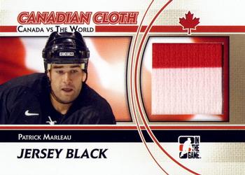 2011-12 In The Game Canada vs. The World - Canadian Cloth Jersey Black #CCM-18 Patrick Marleau Front
