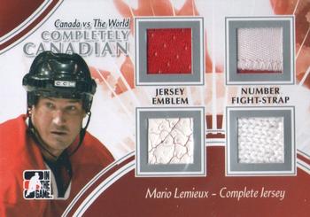 2011-12 In The Game Canada vs. The World - Completely Canadian Complete Jersey Silver #CCCJ-01 Mario Lemieux Front