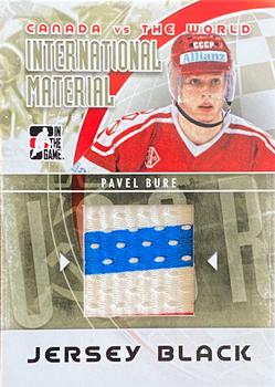 2011-12 In The Game Canada vs. The World - International Materials Black #IMM-07 Pavel Bure Front