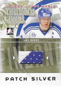 2011-12 In The Game Canada vs. The World - International Materials Patch Silver #IMM-39 Jari Kurri Front