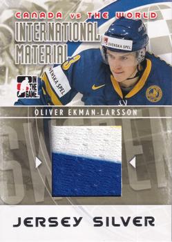 2011-12 In The Game Canada vs. The World - International Materials Silver #IMM-18 Oliver Ekman-Larsson Front