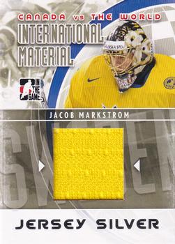 2011-12 In The Game Canada vs. The World - International Materials Silver #IMM-30 Jacob Markstrom Front