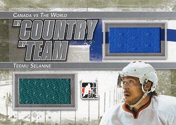 2011-12 In The Game Canada vs. The World - My Country My Team Silver #MCMT-02 Teemu Selanne Front