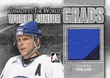 2011-12 In The Game Canada vs. The World - World Junior Grads Silver #WJG-18 Saku Koivu Front