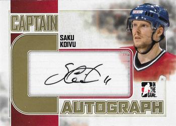 2011-12 In The Game Captain-C - Autographs Gold #A-SK Saku Koivu Front