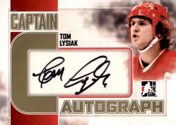 2011-12 In The Game Captain-C - Autographs Gold #A-TLY Tom Lysiak Front