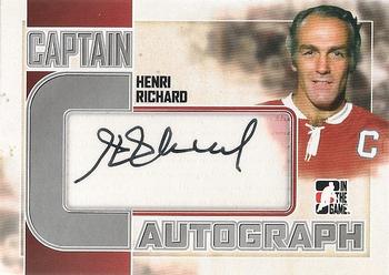2011-12 In The Game Captain-C - Autographs Silver #A-HR Henri Richard Front
