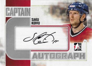 2011-12 In The Game Captain-C - Autographs Silver #A-SK Saku Koivu Front