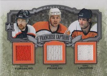 2011-12 In The Game Captain-C - Franchise Captains Jerseys Silver #FC-15 Peter Forsberg / Keith Primeau / Eric Lindros Front
