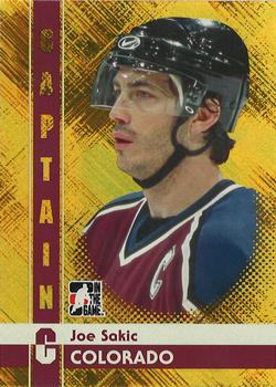 2011-12 In The Game Captain-C - Gold #42 Joe Sakic Front