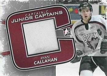 2011-12 In The Game Captain-C - Junior Captains Jerseys Silver #JC-04 Ryan Callahan Front