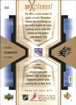 2006-07 SPx - SPXcitement #X68 Brendan Shanahan Back