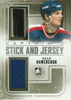2011-12 In The Game Captain-C - Stick and Jersey Silver #SJ-06 Dale Hawerchuk Front