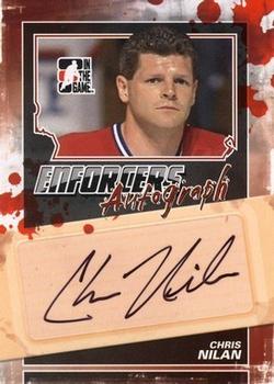 2011-12 In The Game Enforcers - Autographs #A-CN Chris Nilan Front