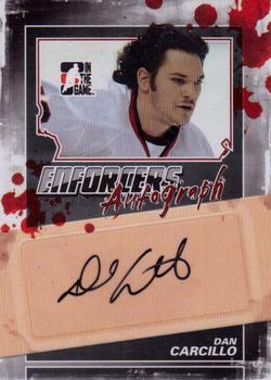 2011-12 In The Game Enforcers - Autographs #A-DC Dan Carcillo Front