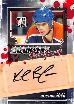 2011-12 In The Game Enforcers - Autographs #A-KB Kelly Buchberger Front