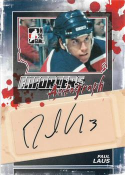 2011-12 In The Game Enforcers - Autographs #A-PL Paul Laus Front