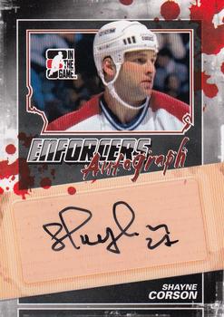 2011-12 In The Game Enforcers - Autographs #A-SCO Shayne Corson Front