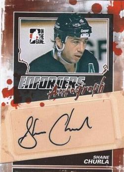 2011-12 In The Game Enforcers - Autographs #A-SC Shane Churla Front