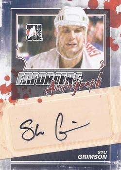 2011-12 In The Game Enforcers - Autographs #A-SG Stu Grimson Front