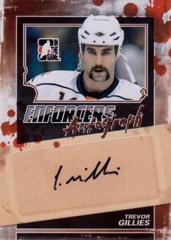 2011-12 In The Game Enforcers - Autographs #A-TG Trevor Gillies Front