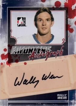 2011-12 In The Game Enforcers - Autographs #A-WW Wally Weir Front