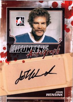 2011-12 In The Game Enforcers - Autographs #A-JWE John Wensink Front