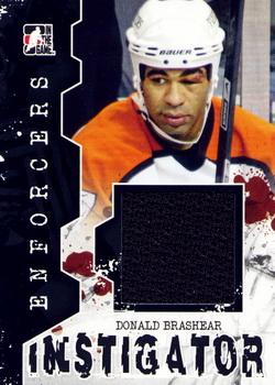 2011-12 In The Game Enforcers - Instigator Jerseys #I-07 Donald Brashear Front