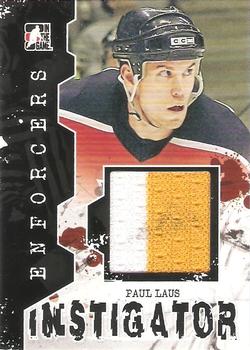 2011-12 In The Game Enforcers - Instigator Jerseys #I-32 Paul Laus Front