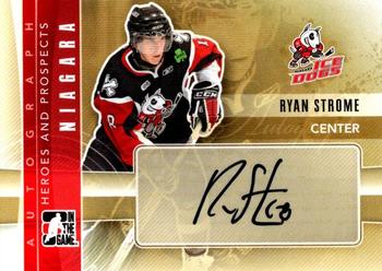 2011-12 In The Game Heroes and Prospects - Autographs #A-RST Ryan Strome Front