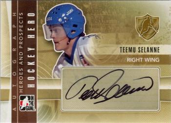 2011-12 In The Game Heroes and Prospects - Autographs #A-TS Teemu Selanne Front