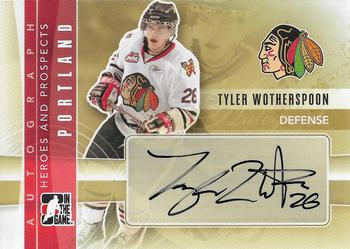 2011-12 In The Game Heroes and Prospects - Autographs #A-TW Tyler Wotherspoon Front