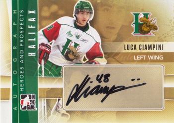 2011-12 In The Game Heroes and Prospects - Autographs #A-LC Luca Ciampini Front