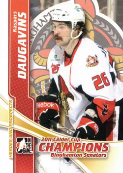 2011-12 In The Game Heroes and Prospects - Calder Cup Champions #CC-05 Kaspars Daugavins Front