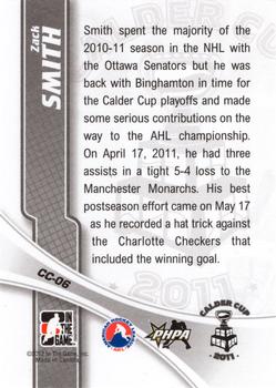 2011-12 In The Game Heroes and Prospects - Calder Cup Champions #CC-06 Zack Smith Back