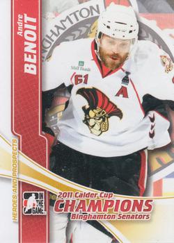 2011-12 In The Game Heroes and Prospects - Calder Cup Champions #CC-09 Andre Benoit Front