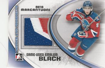 2011-12 In The Game Heroes and Prospects - Game-Used Emblems Black #M-30 Matia Marcantuoni Front
