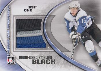 2011-12 In The Game Heroes and Prospects - Game-Used Emblems Black #M-43 Scott Oke Front