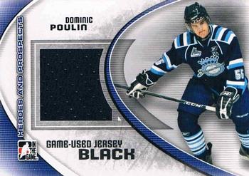 2011-12 In The Game Heroes and Prospects - Game-Used Jerseys Black #M-18 Dominic Poulin Front