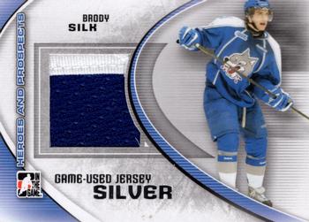 2011-12 In The Game Heroes and Prospects - Game-Used Jerseys Silver #M-53 Brody Silk Front