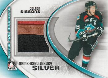 2011-12 In The Game Heroes and Prospects - Game-Used Jerseys Silver #M-29 Colton Sissons Front