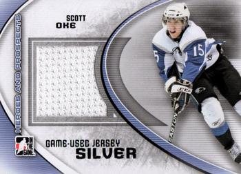 2011-12 In The Game Heroes and Prospects - Game-Used Jerseys Silver #M-43 Scott Oke Front