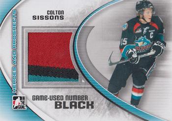 2011-12 In The Game Heroes and Prospects - Game-Used Numbers Black #M-29 Colton Sissons Front