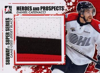 2011-12 In The Game Heroes and Prospects - Subway Series Jerseys Black #SSM-02 Daniel Catenacci Front