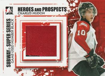 2011-12 In The Game Heroes and Prospects - Subway Series Jerseys Black #SSM-11 Charles Hudon Front